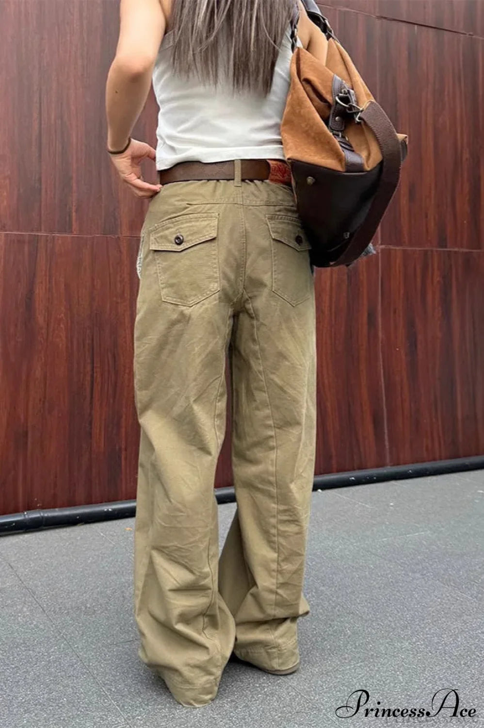 Vintage Draped Cuffed Cargo Pants image 2