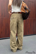 Vintage Draped Cuffed Cargo Pants image 2
