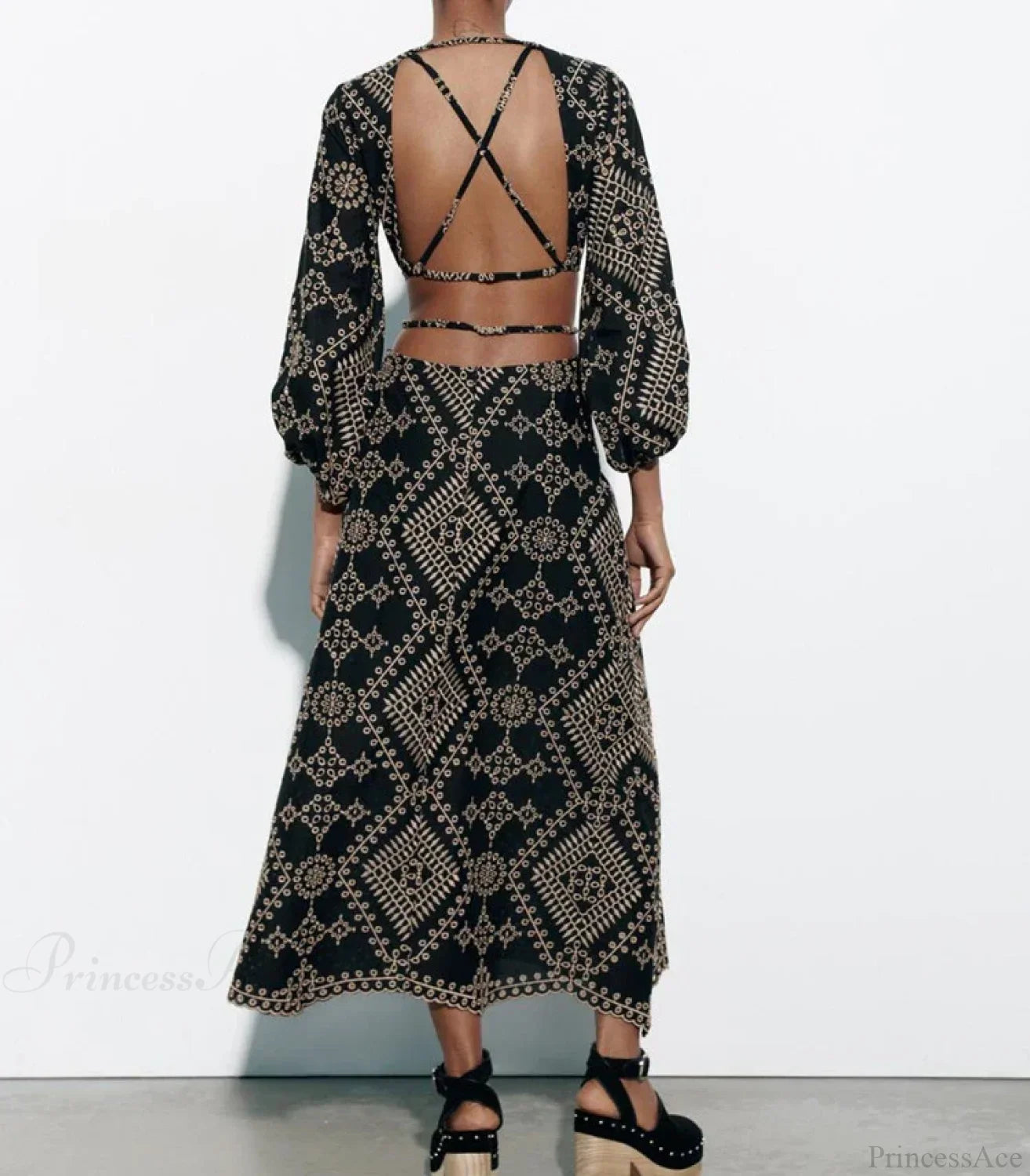Vintage Ethnic Embroidery Boho Dress image 3