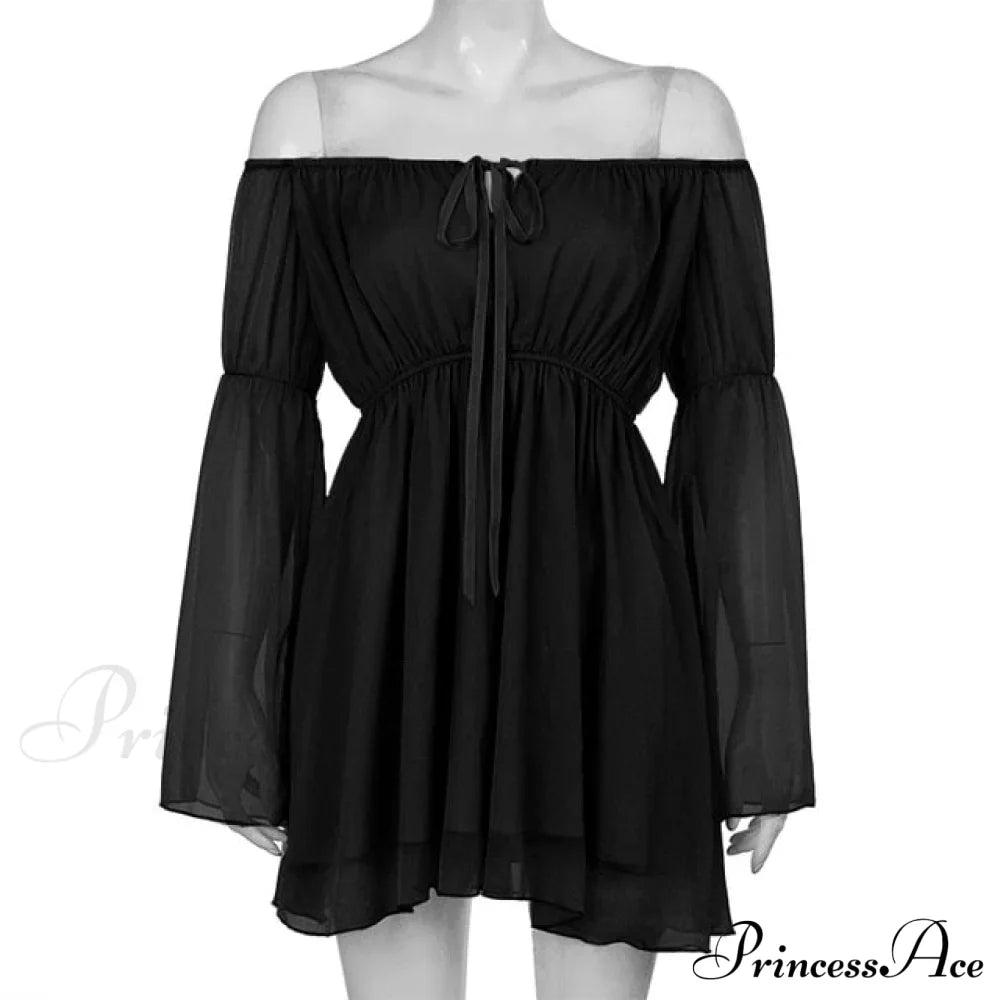 Vintage Flare Sleeve Party Bandage Mini Dress image 4
