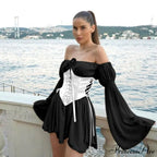 Vintage Flare Sleeve Party Bandage Mini Dress image 11