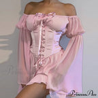 Vintage Flare Sleeve Party Bandage Mini Dress image 5