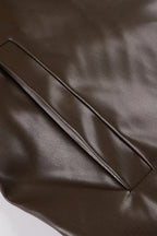 Vintage Fleece-Collar Leather Paneled Jacket image 5