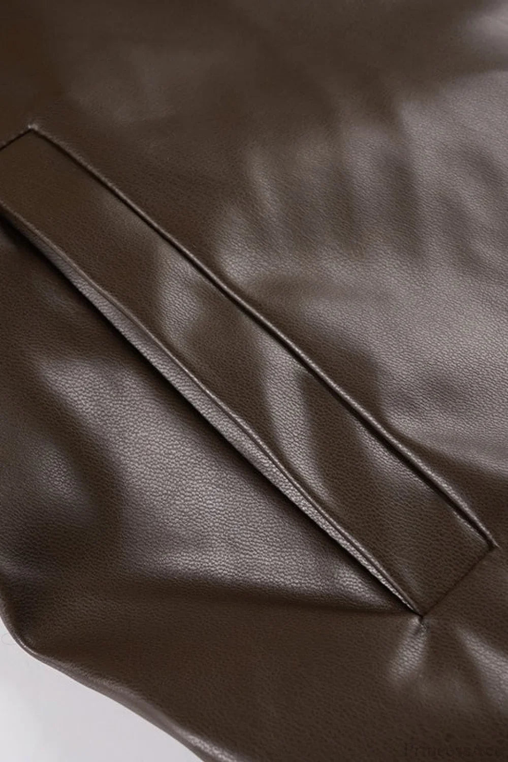 Vintage Fleece-Collar Leather Paneled Jacket image 5