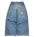 Vintage Gothic Cross Wings Stitched Pants image 5