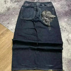 Vintage Gothic Cross Wings Stitched Pants image 20