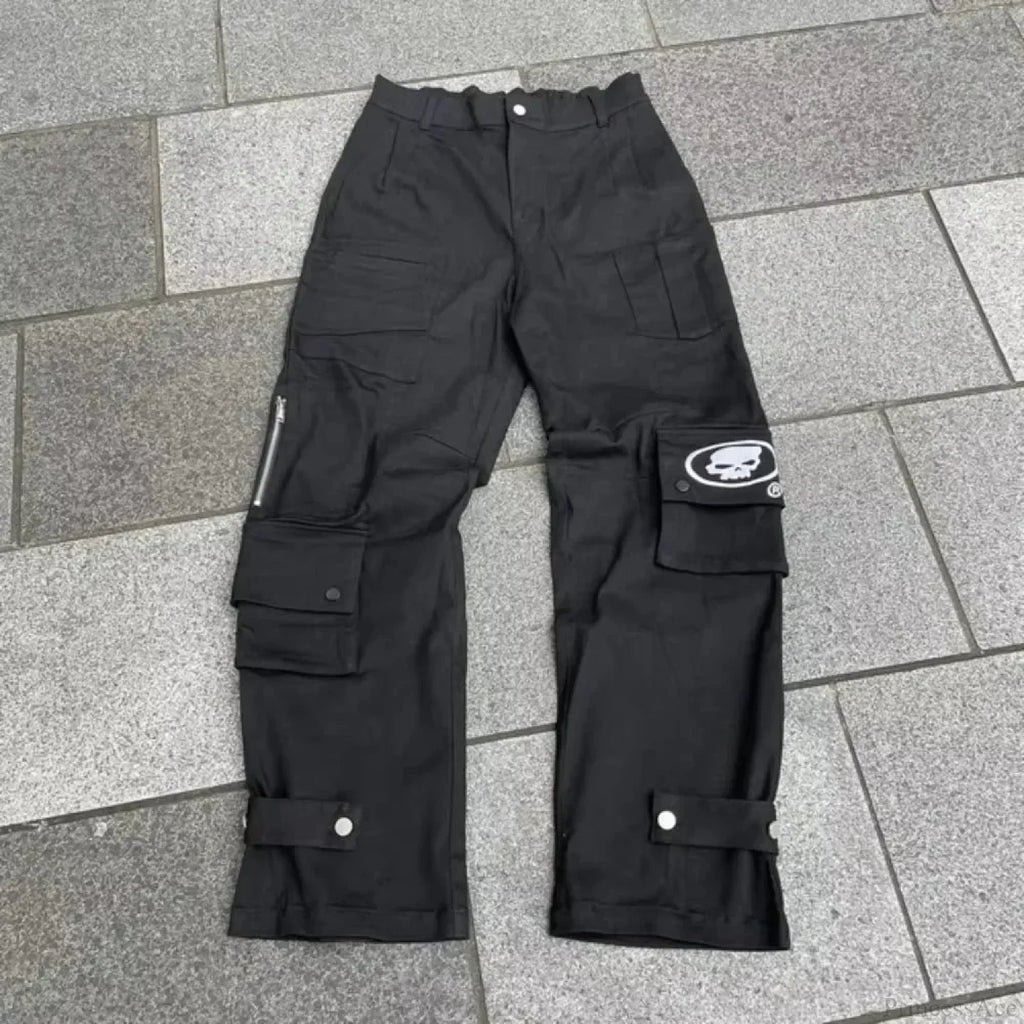 Vintage Gothic Skull Embroidered Trouser image 6