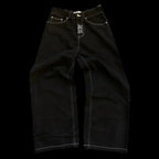 Vintage Gothic Skull Embroidered Trouser image 5