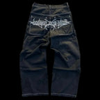Vintage Gothic Skull Embroidered Trouser image 4
