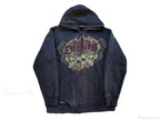 Vintage Gothic Skull Zip Up Hoodie image 3