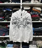Vintage Gothic Skull Zip Up Hoodie image 7