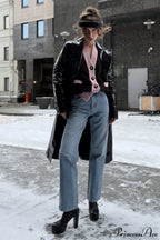 Vintage High-Rise Straight-Leg Pencil Fit Jeans image 2