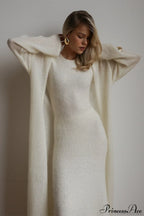 Vintage Knit Cardigan and Sleeveless Dress Two Piece Set image 4