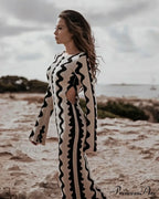 Vintage Knitted Long Sleeve Maxi Dress image 4