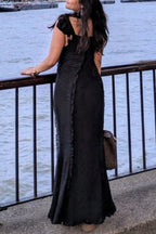 Vintage Lace Off-Shoulder Strap Party Dress image 9