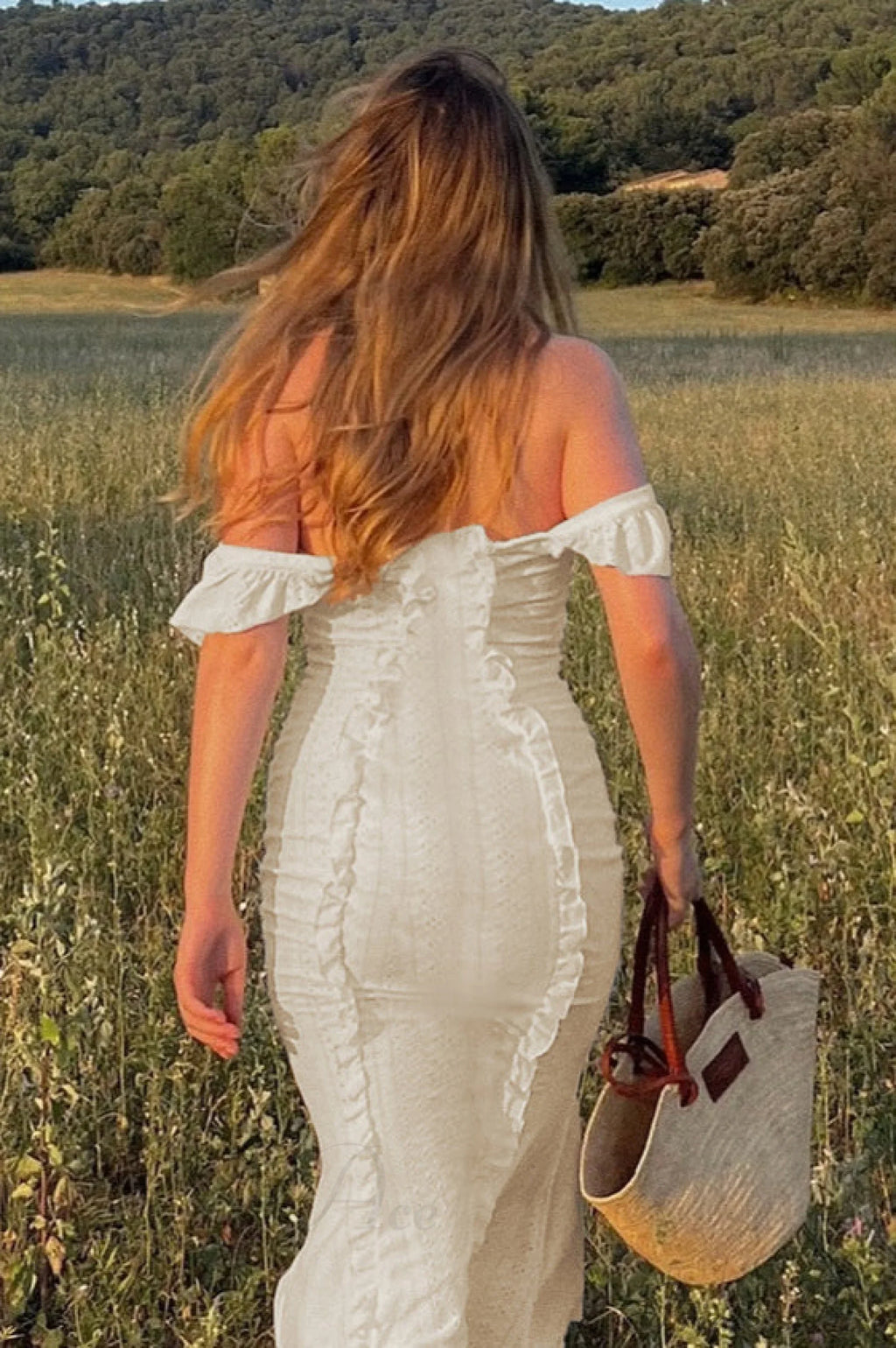 Vintage Lace Off-Shoulder Strap Party Dress image 4