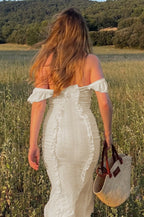 Vintage Lace Off-Shoulder Strap Party Dress image 4