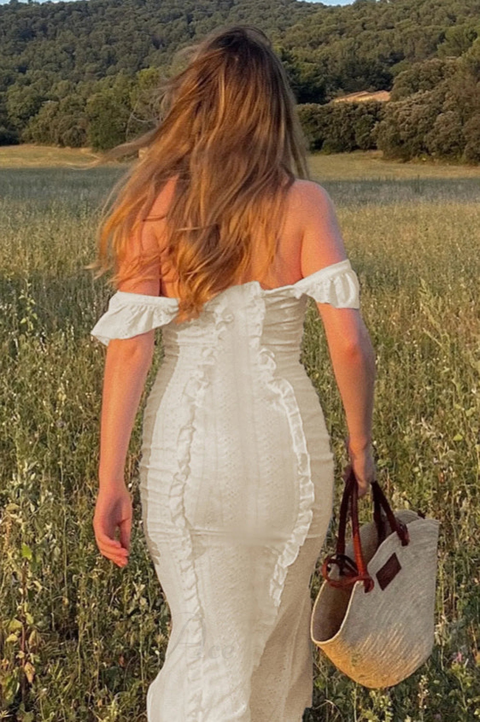 Vintage Lace Off-Shoulder Strap Party Dress image 4