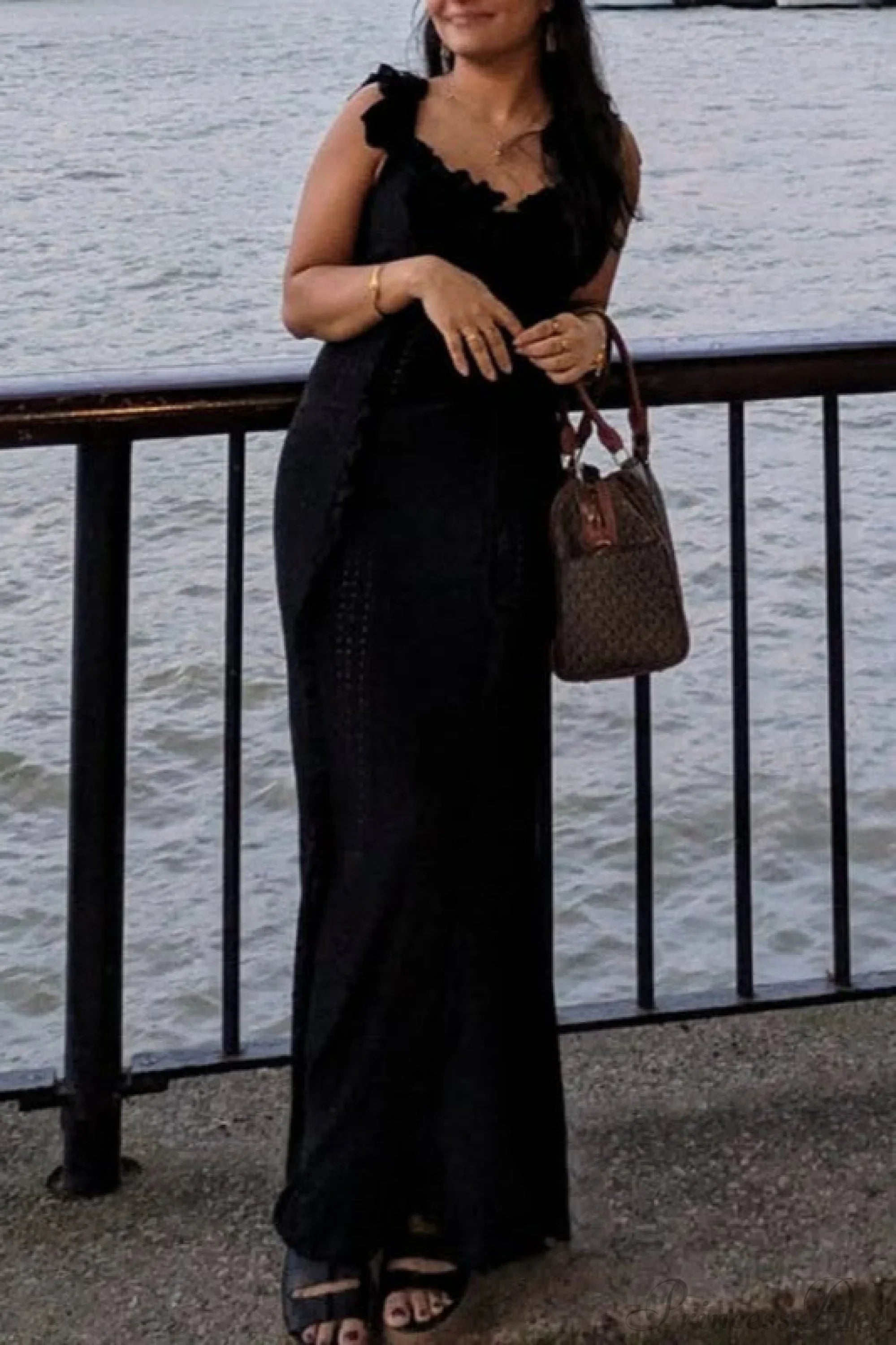Vintage Lace Off-Shoulder Strap Party Dress image 10