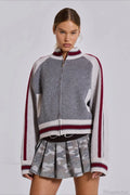Vintage Letter Knit Cardigan Sweater image 1