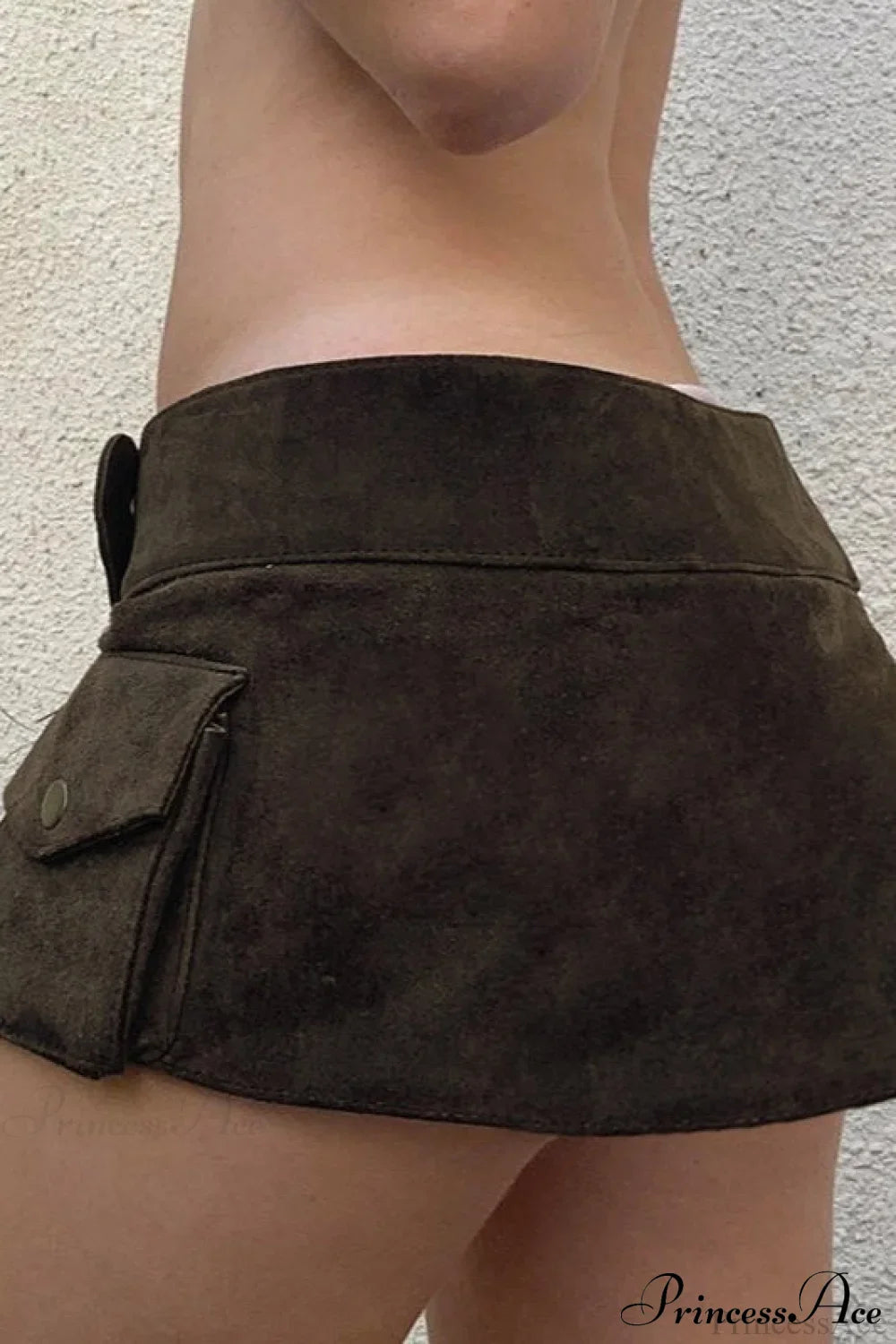 Vintage Low Waist Studded Mini Skirt image 4