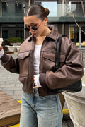 Vintage Maillard Bomber Lapel Leather Jacket image 1