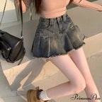 Vintage Pleated Retro Aesthetics Casual A-line Skirt image 2