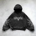 Vintage Print Zip Up Hoodie image 1