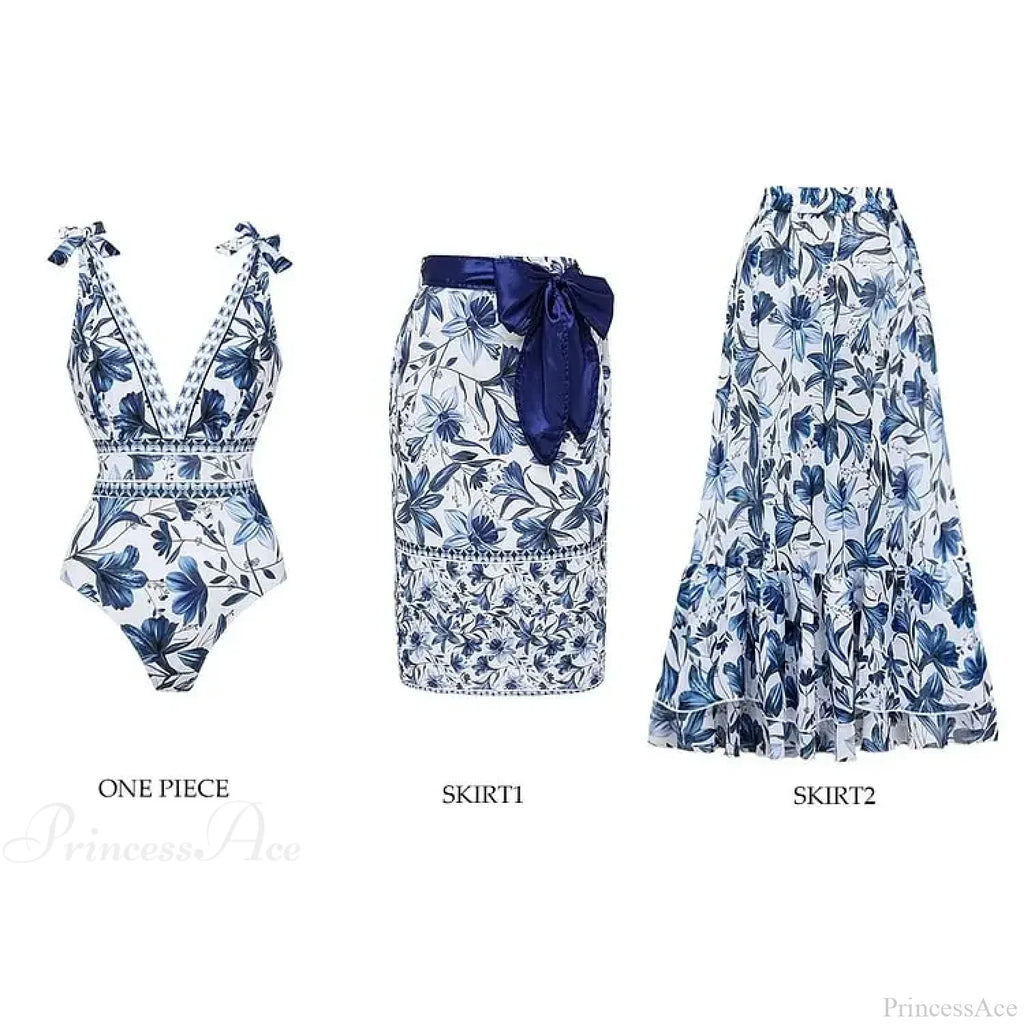 Vintage Printed Sarong Two Piece Set image 9