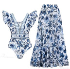 Vintage Printed Sarong Two Piece Set image 12