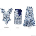 Vintage Printed Sarong Two Piece Set image 13