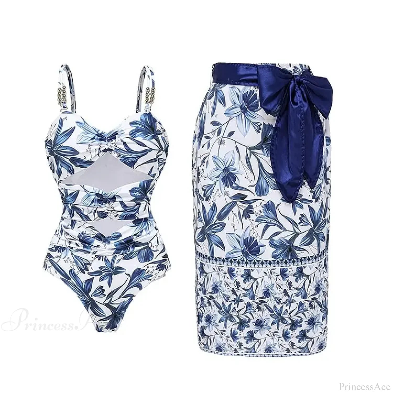 Vintage Printed Sarong Two Piece Set image 15