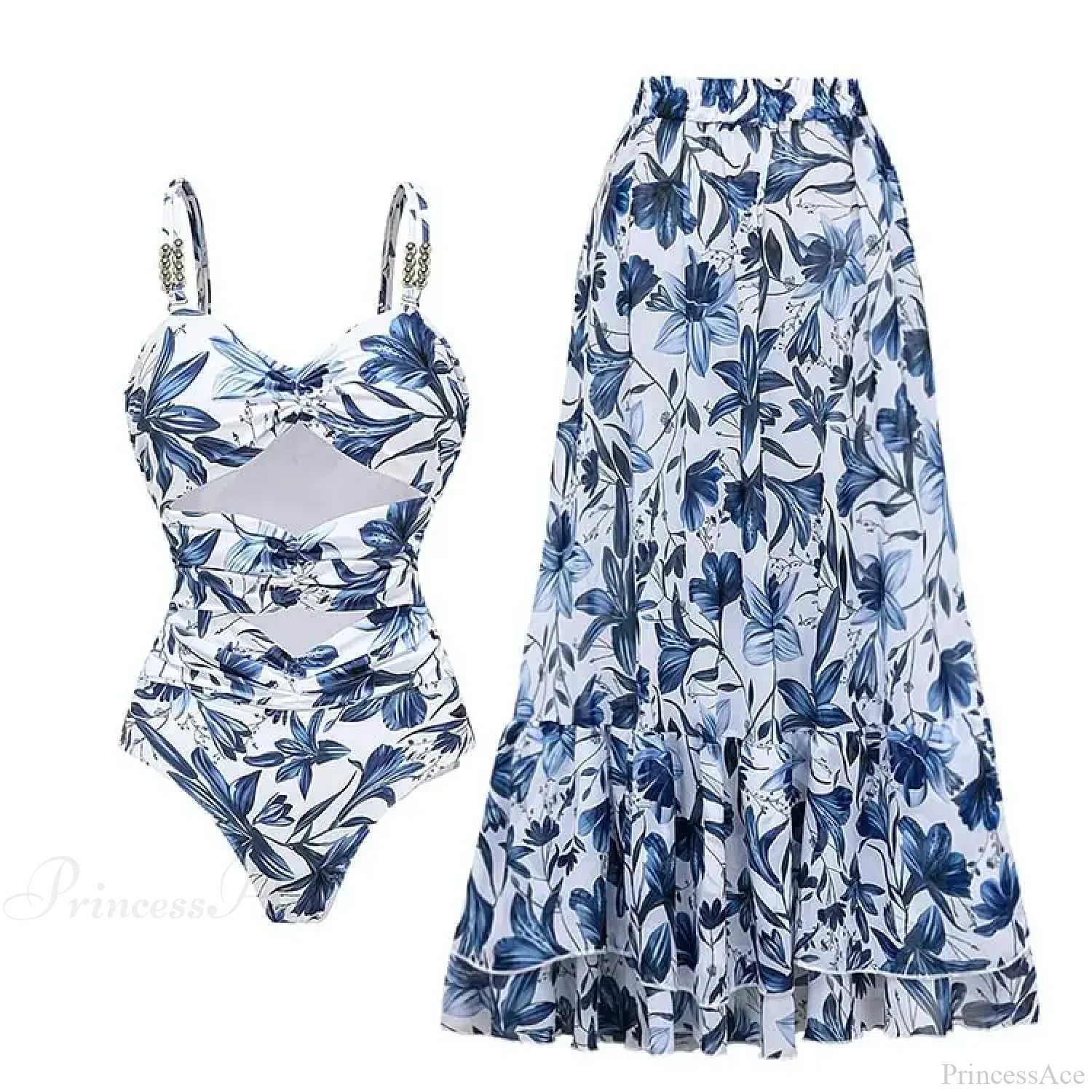 Vintage Printed Sarong Two Piece Set image 16