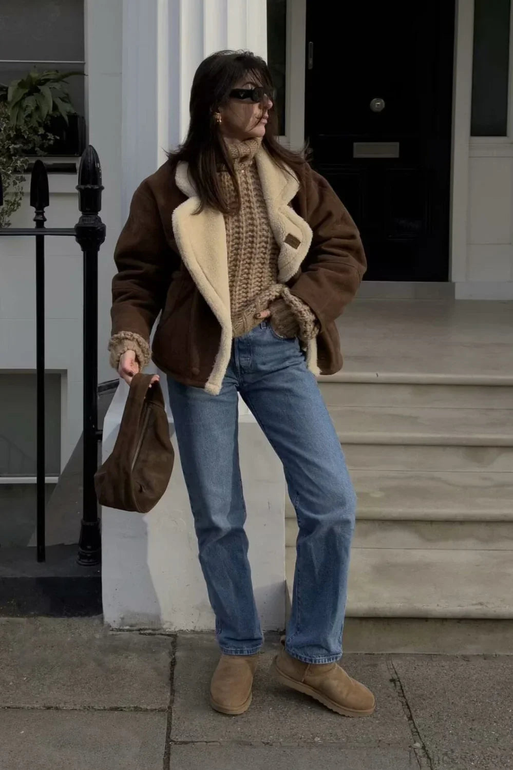 Vintage Sherpa Loose Warm Coat image 9