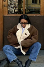 Vintage Sherpa Loose Warm Coat image 7