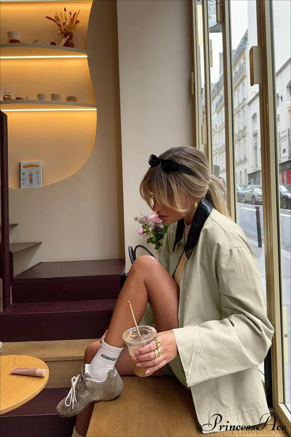 Vintage Shirt Style Trench Coat image 2