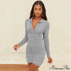 Vintage Single-breasted Mini Dress for Summer image 10