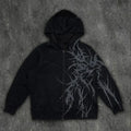 Vintage Skull Rose Print Hoodie image 3