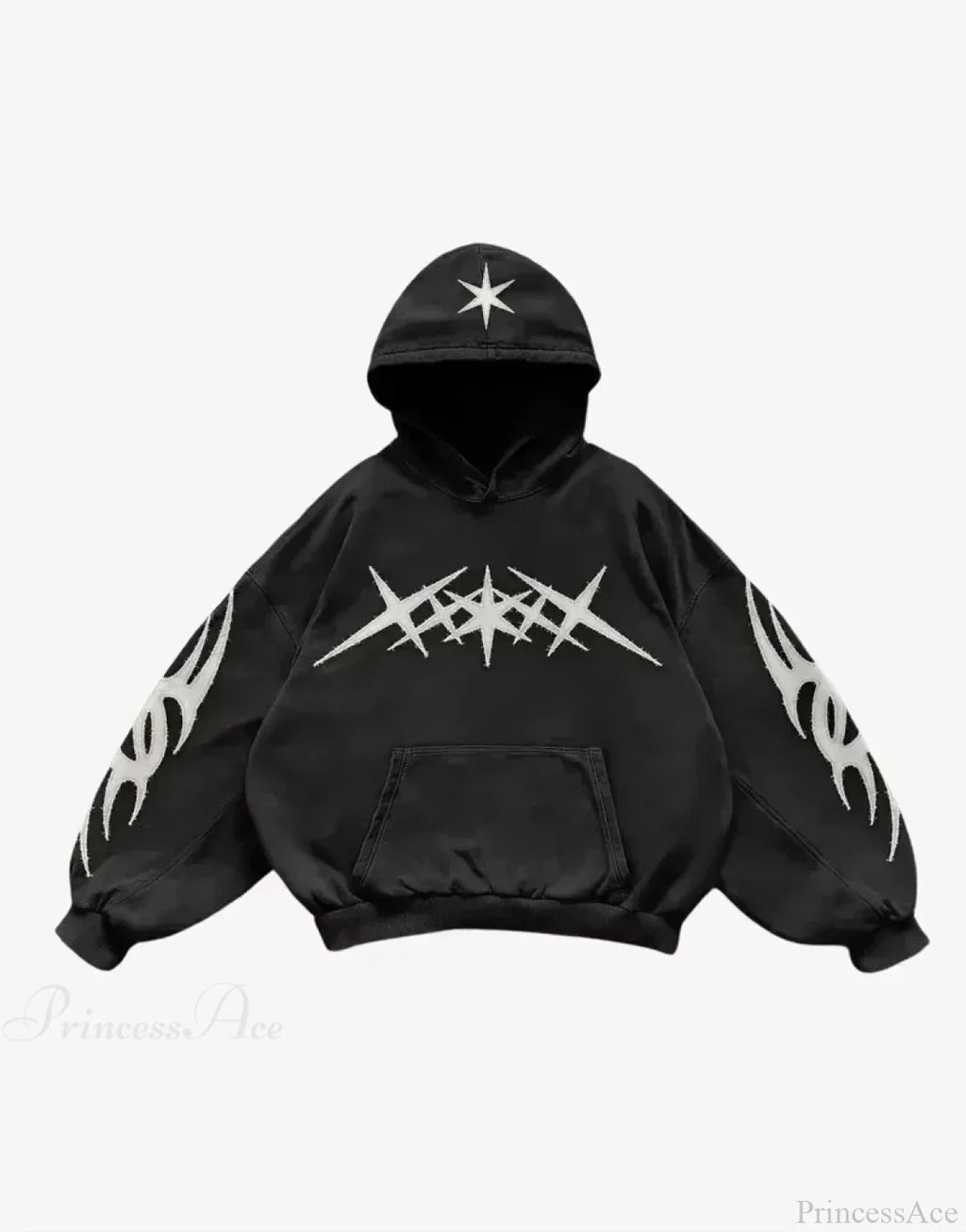 Vintage Skull Rose Print Hoodie image 20