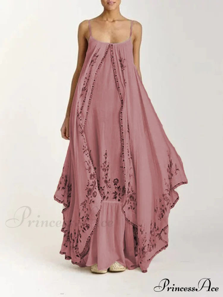 Vintage Spaghetti Strap Sleeveless Elegant Long Maxi Dress image 14