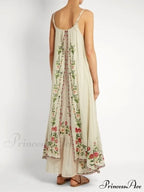 Vintage Spaghetti Strap Sleeveless Elegant Long Maxi Dress image 2