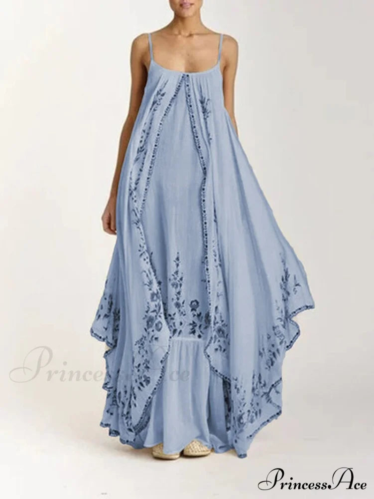 Vintage Spaghetti Strap Sleeveless Elegant Long Maxi Dress image 6