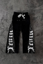 Vintage Street Print Casual Track Pants image 1