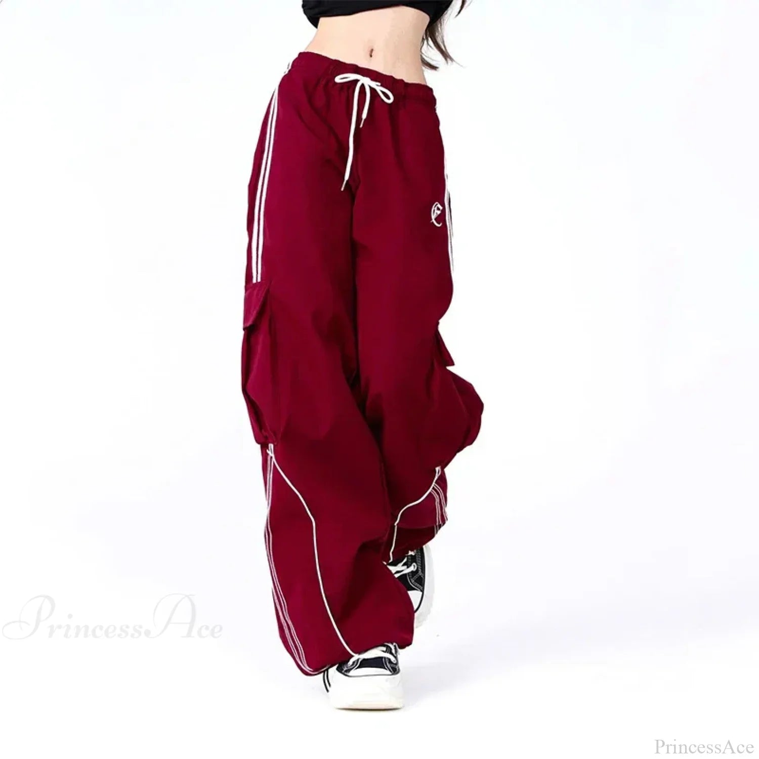 Vintage Stripe Hip Hop Cargo Pants image 4