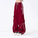 Vintage Stripe Hip Hop Cargo Pants image 2