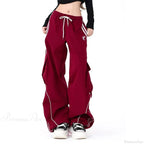 Vintage Stripe Hip Hop Cargo Pants image 5