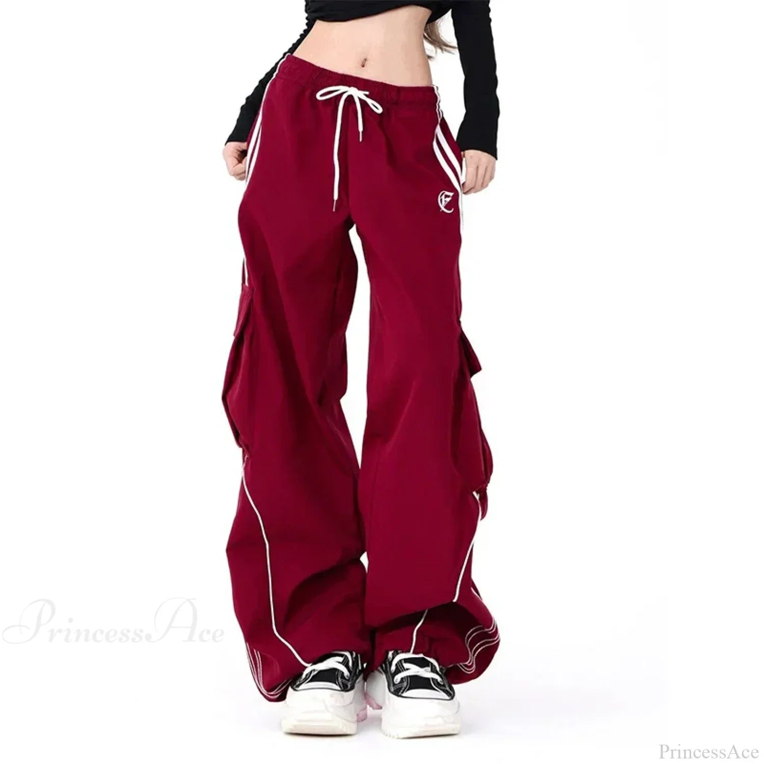 Vintage Stripe Hip Hop Cargo Pants image 5