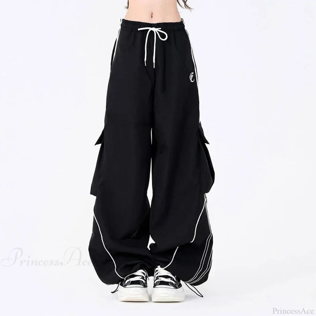 Vintage Stripe Hip Hop Cargo Pants image 6
