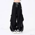 Vintage Stripe Hip Hop Cargo Pants image 6