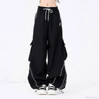 Vintage Stripe Hip Hop Cargo Pants image 6